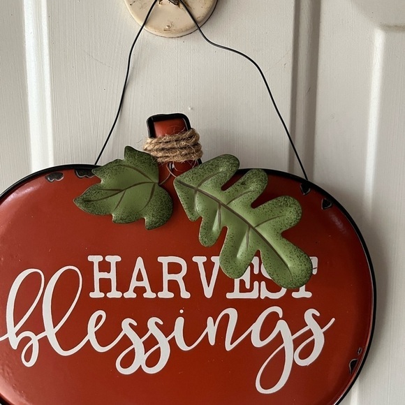 Harvest Blessings Metal Sign - Picture 3 of 6